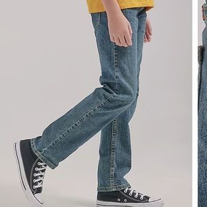 Vintage Y2K Wrangler Straight Leg Jeans w/ Adjustable Waistband 100% Cotton